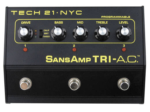 TEGH.21　SansAmp　TRI-AC Tech 21 Tri-Ac Progammable 3 Channel Pedal | Long & McQuade